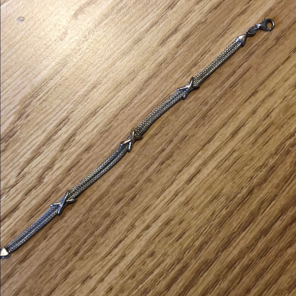 Silver and gold bracelet
